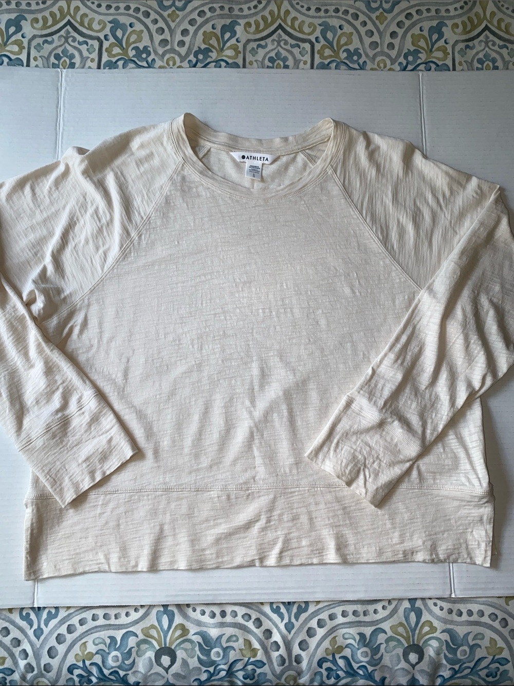 Athleta classic slub long sleeve top